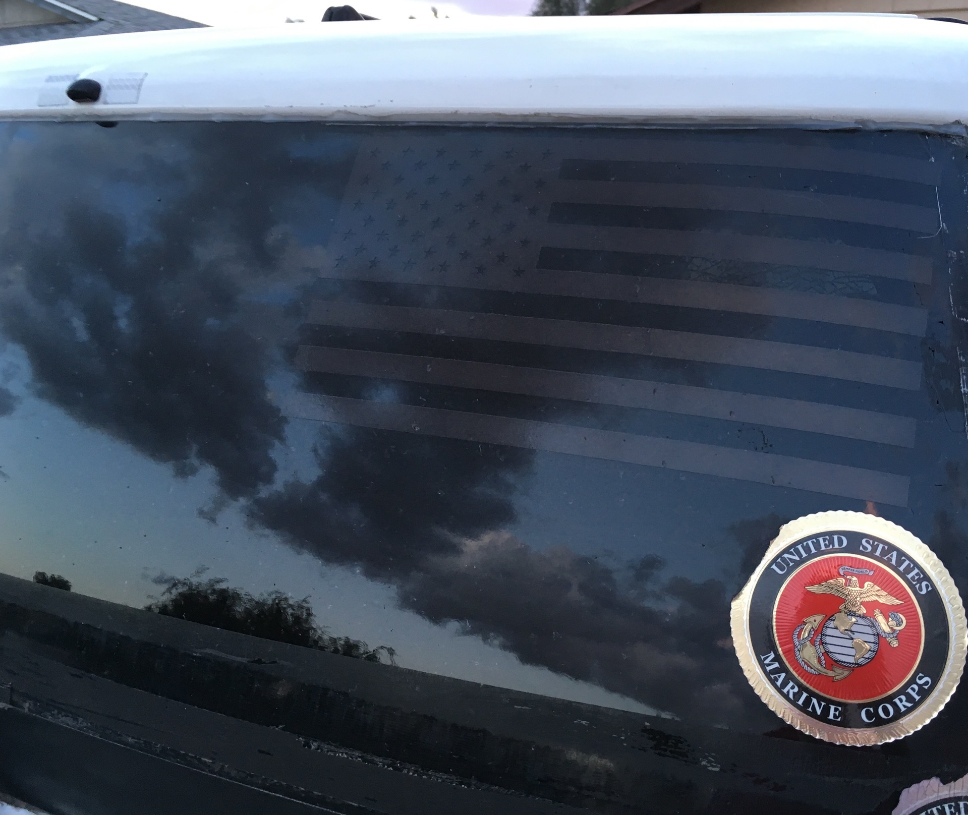 American Flag Car Stickers & Decals