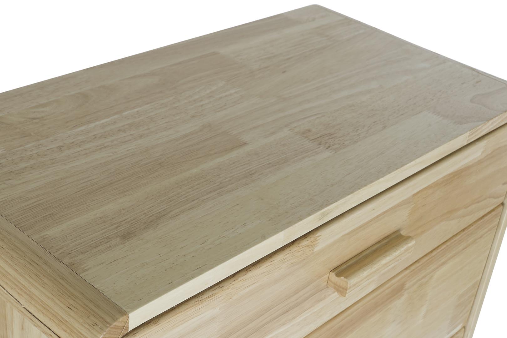 Rubberwood MDF Tallboy 60x30x108 6 Drawers Natural Dekodonia