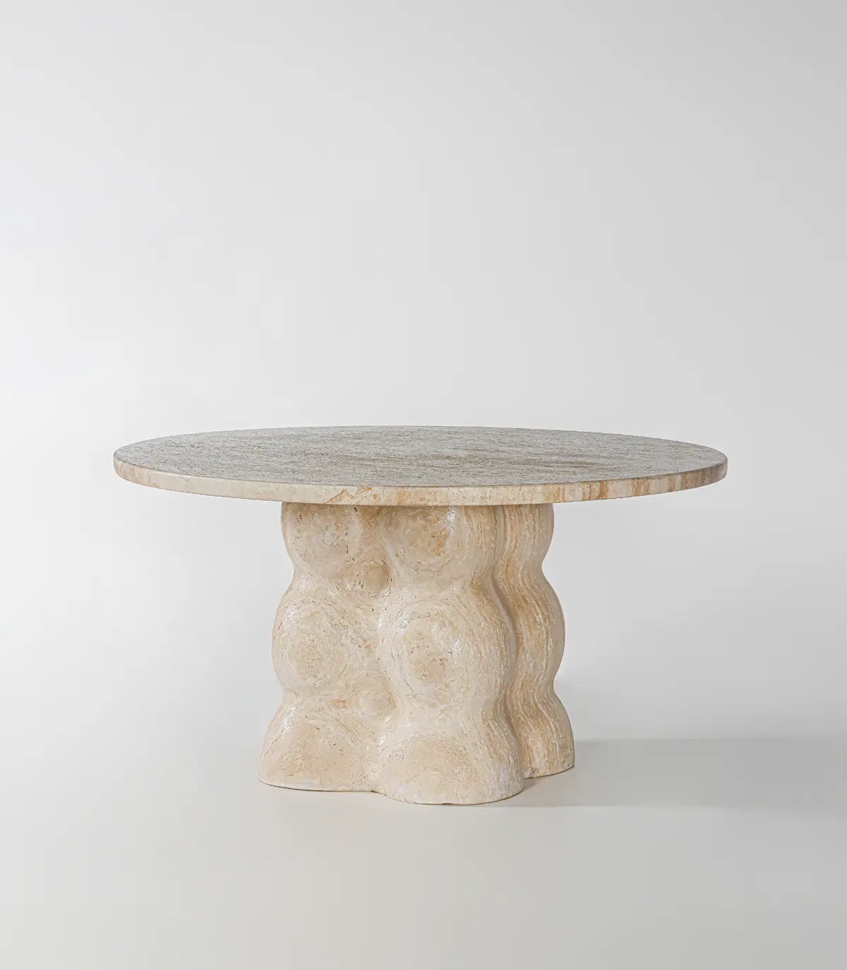 Adelita Travertino Table Delara Studio