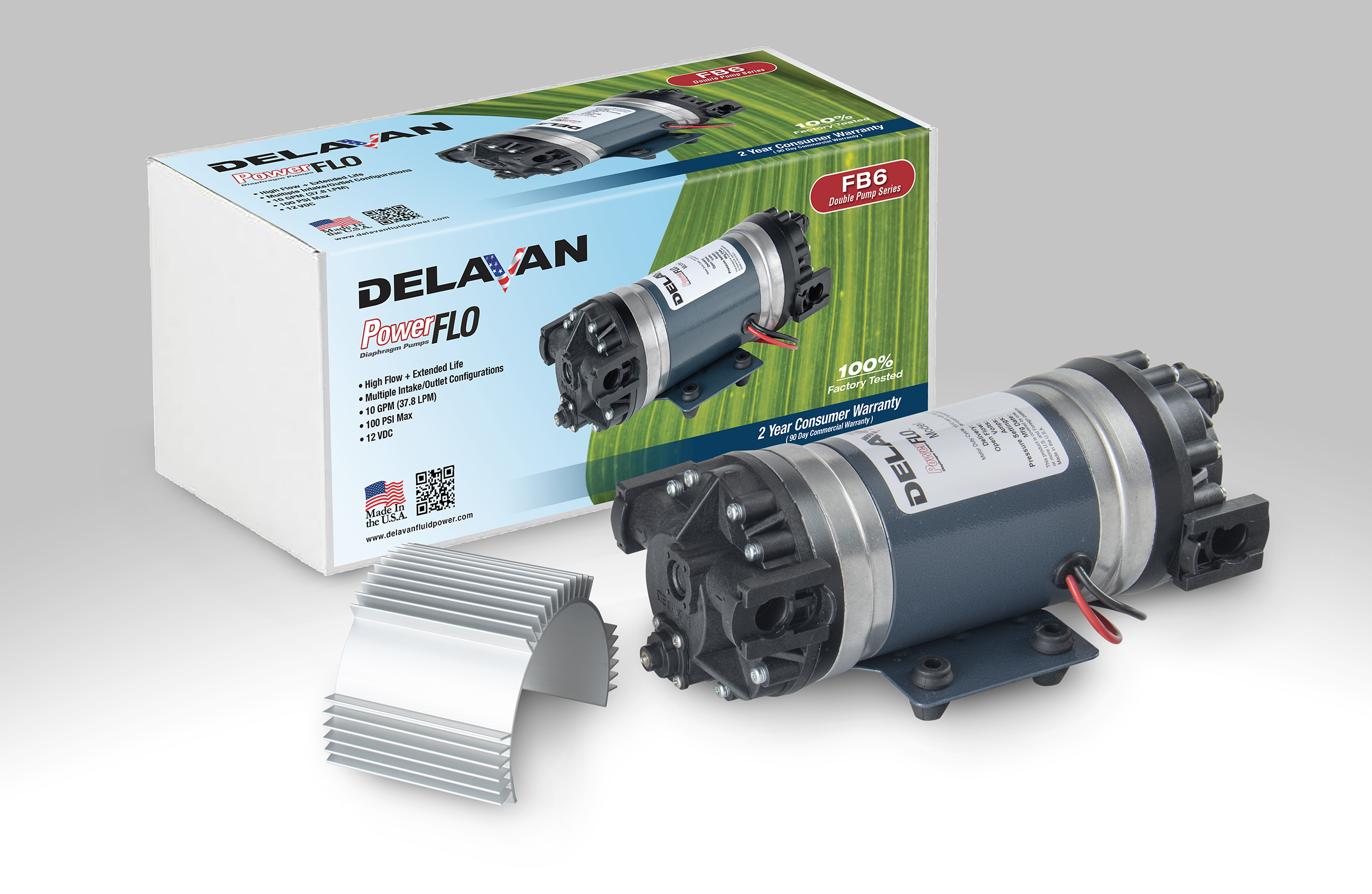 FB6 Series 10 GPM Double Pumps Delavan Fluid Power