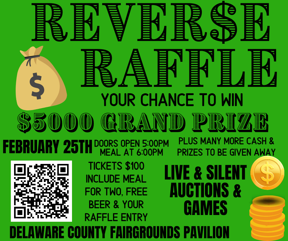 Reverse Raffle Delaware County Fair
