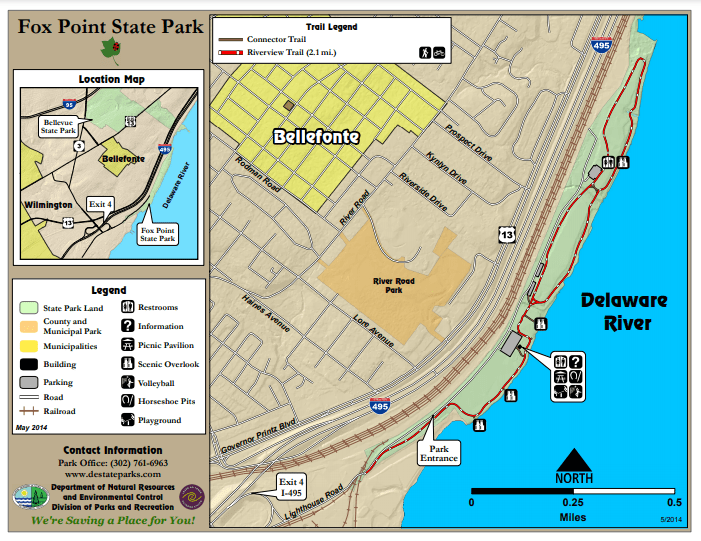 Fox Point Riverview Trail Delaware Greenways