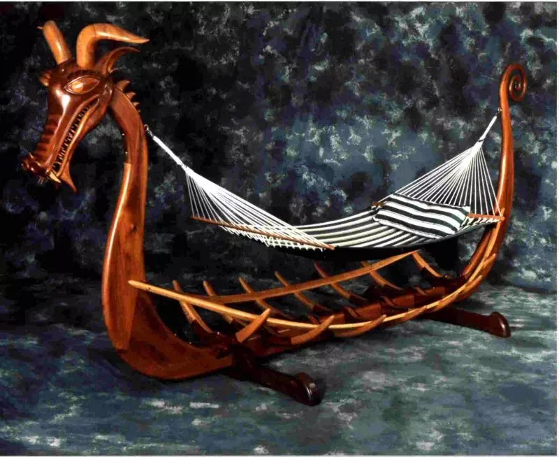 Viking Ship Hammock Stand Del Cover Woodworking & Furniture Design