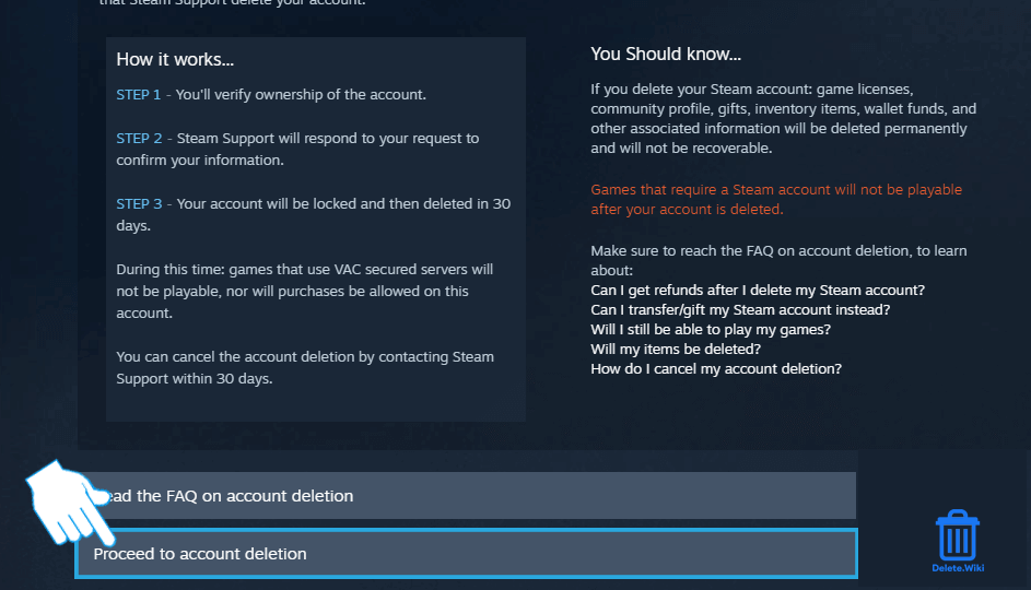 How to Delete a Steam Account in 2021 Request Account