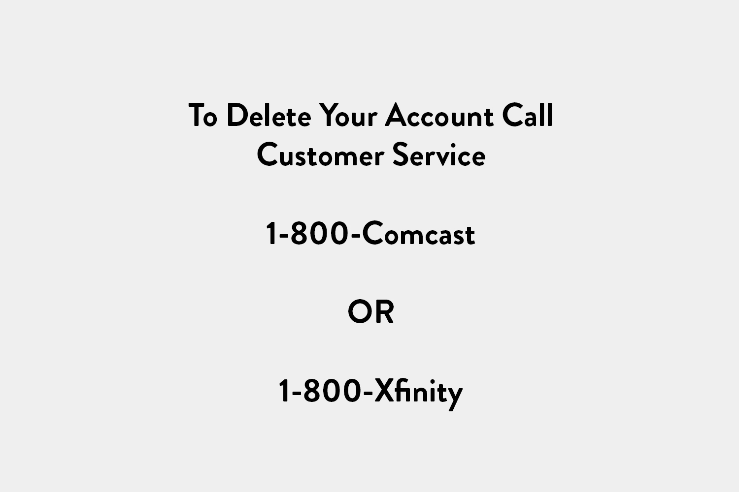 How To Delete Your Comcast Account