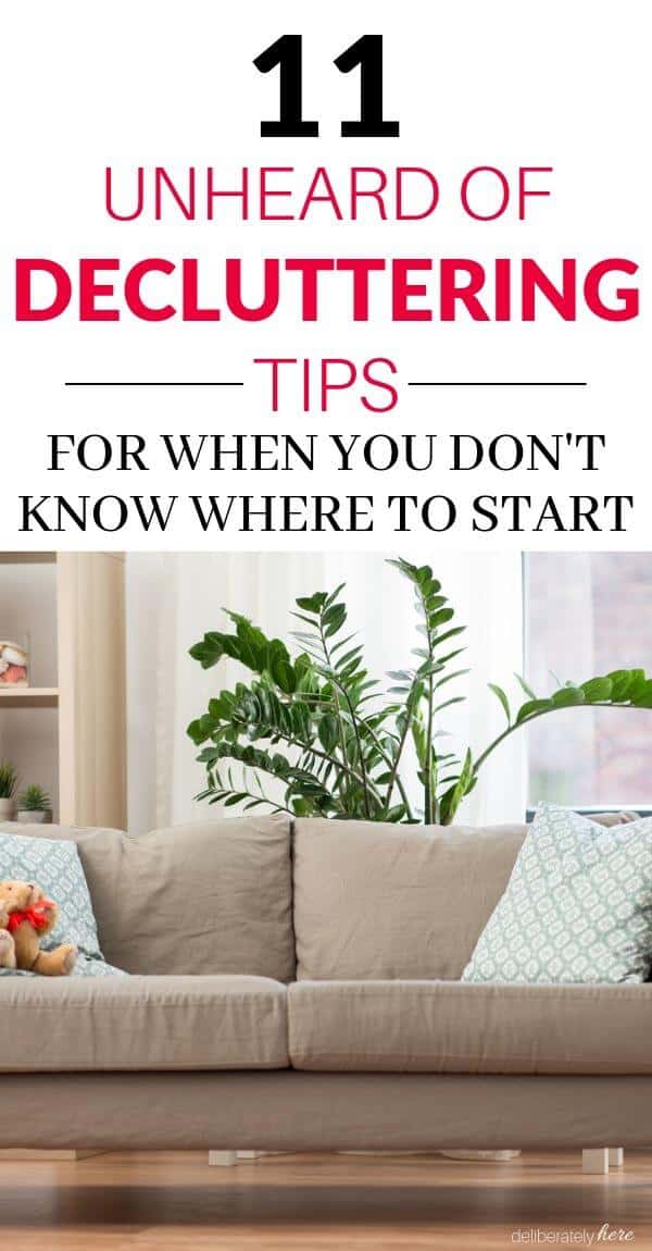 creative decluttering tips Deliberately Here