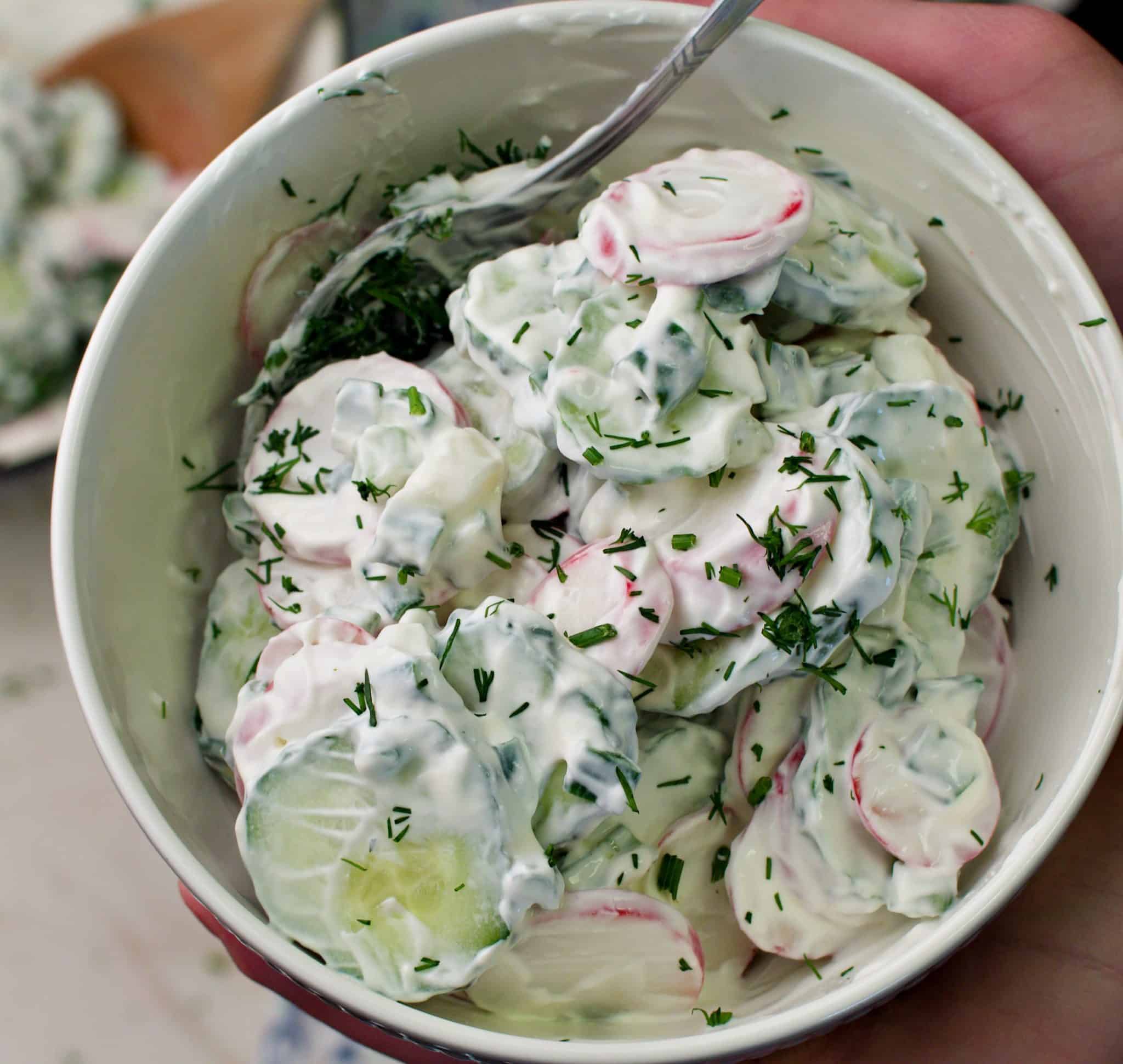 Creamy Cucumber Radish Salad Delice Recipes