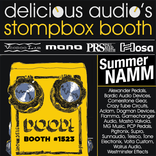 Delicious Audio Stompbox Booth At Summer NAMM 2021 Delicious Audio