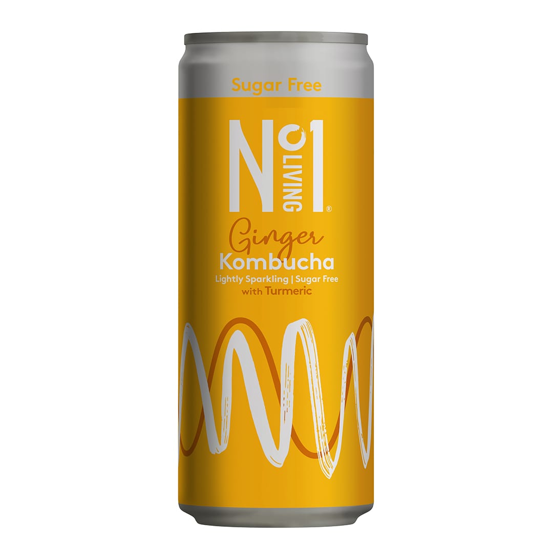 NO. 1 LIVING Ginger & Turmeric Kombucha Delicious Ideas Food Group