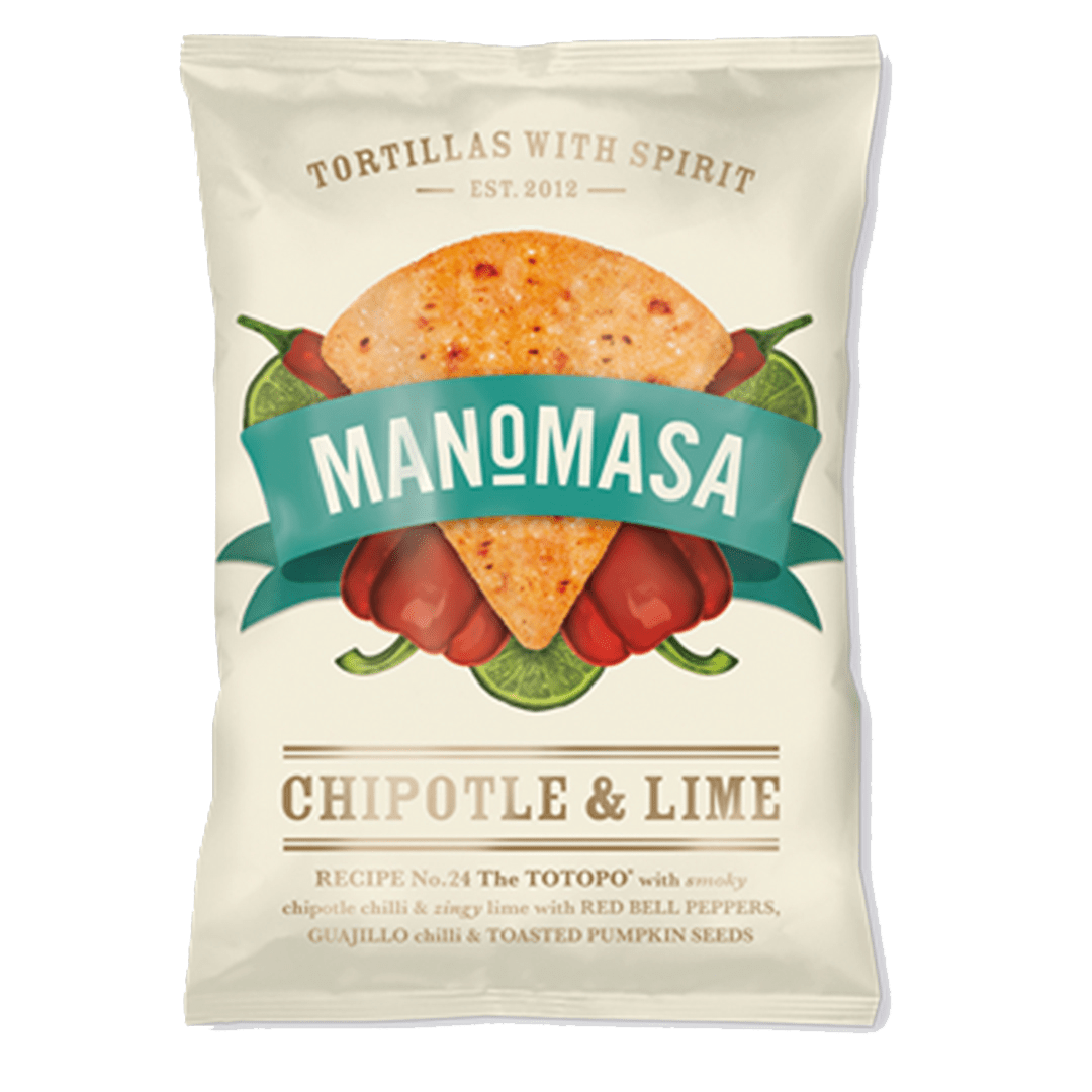Manomasa Chipotle & Lime Tortilla Crisps Delicious Ideas Food Group