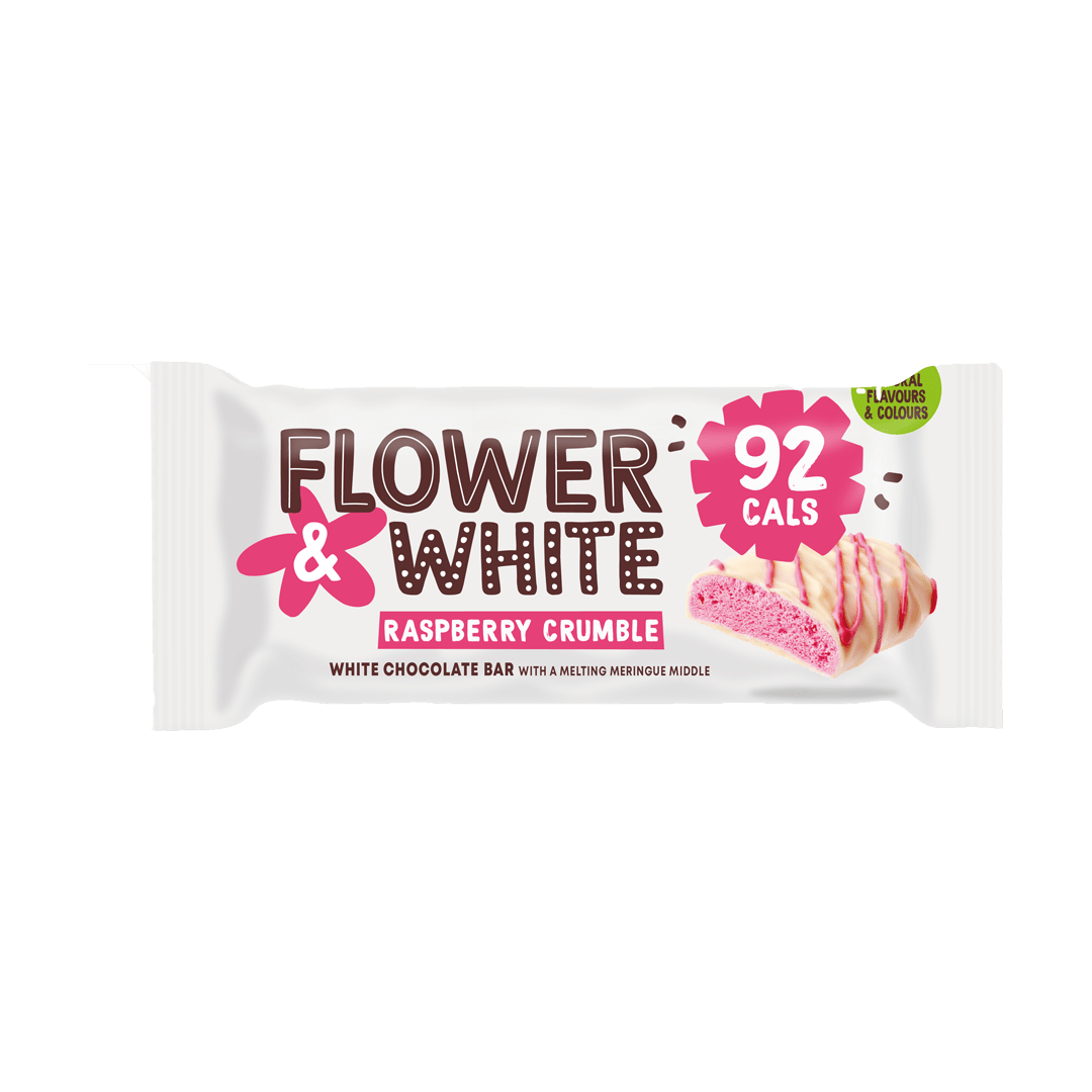 Flower & White Raspberry Crumble Meringue Bar Delicious Ideas Food Group