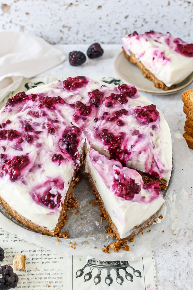 Cheesecake light con crema di ricotta, cocco e more Delicious Breakfast