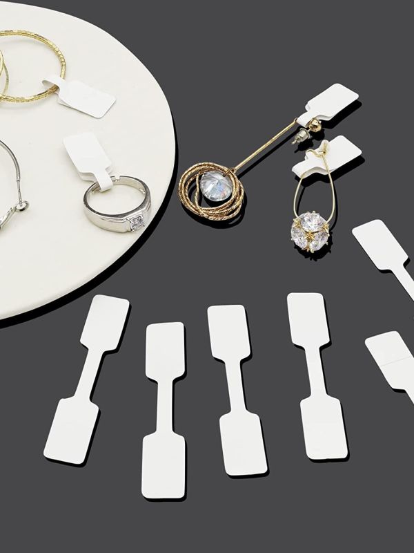 TT157 Pack of 500 Jewellery Price Stickers Square Delicious Display