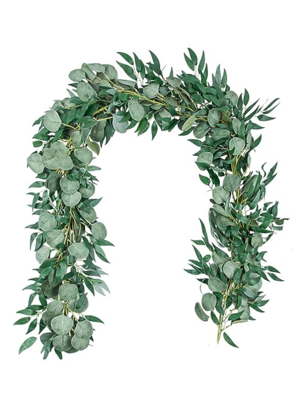 DF169 Penny Eucalyptus & Willow Leaf Garland Delicious Display