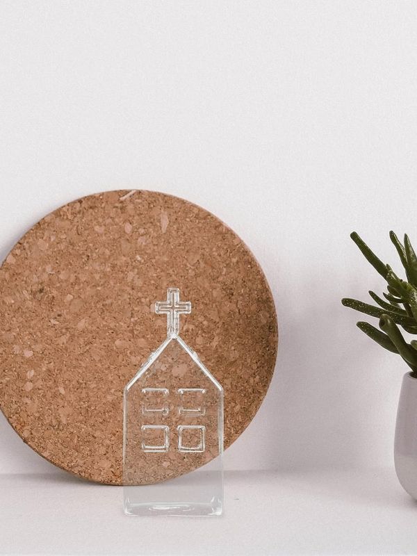 DX273 Small Glass Church Terrarium Delicious Display