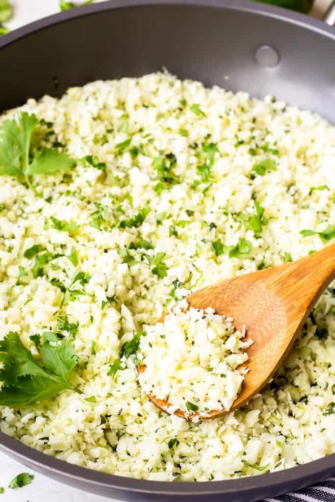 Cilantro Lime Cauliflower Rice Recipe Delicious Little Bites