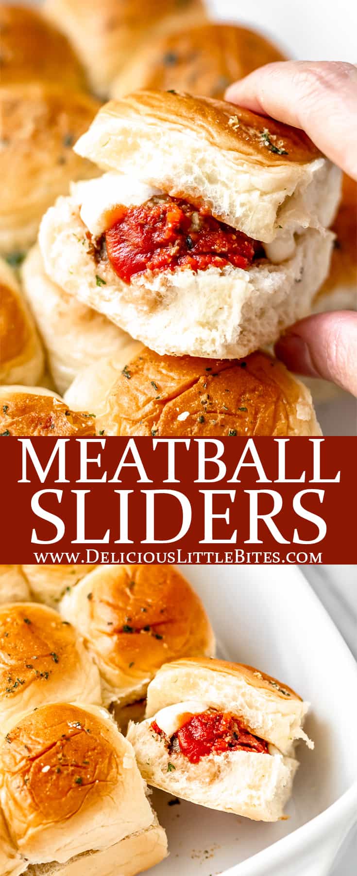 Meatball Sliders on King's Hawaiian Rolls Delicious Little Bites