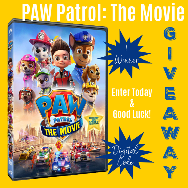 Paw Patrol The Movie Digital Code Giveaway Ends 11/7 ⋆ The Stuff of