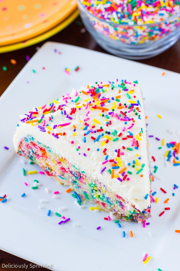 Homemade Funfetti Cake Deliciously Sprinkled