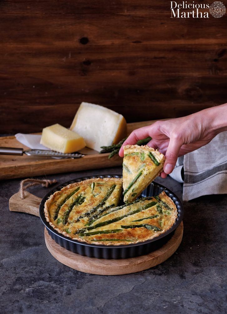 Quiche de queso manchego con trigueros Delicious Martha