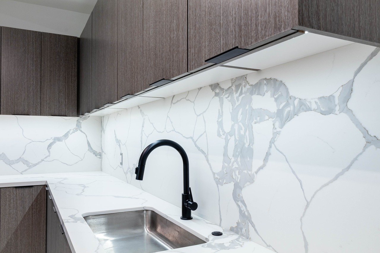 What is the effect of oven cleaner on kitchen countertops