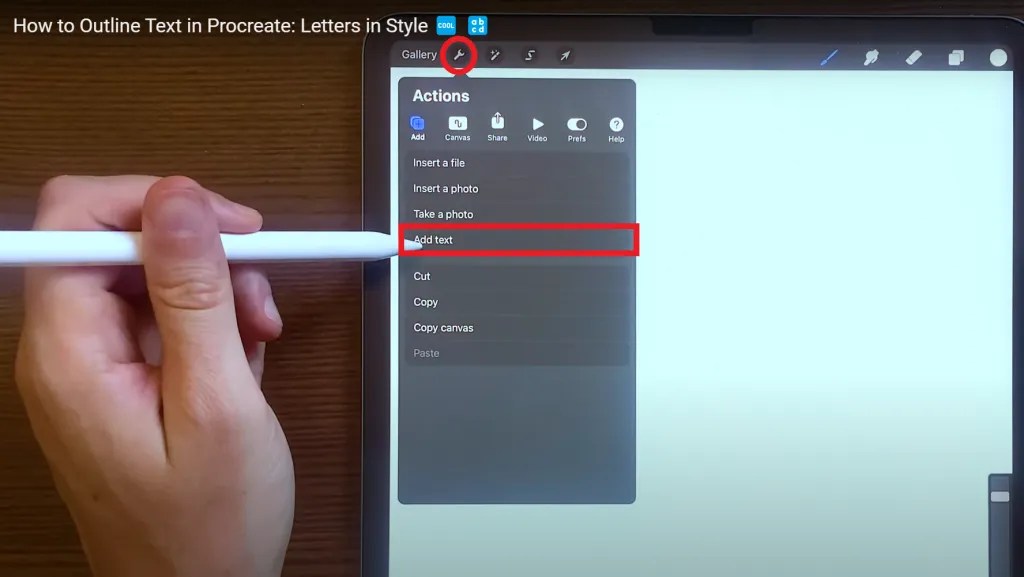 How to Outline Text in Procreate Letters in Style