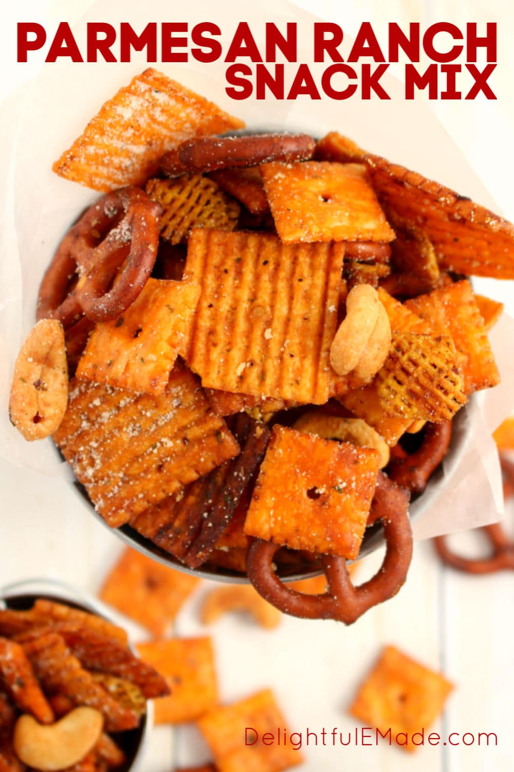 Parmesan Ranch Snack Mix Recipe Delightful E Made