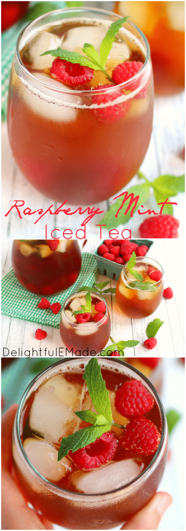 Raspberry Mint Iced Tea Delightful E Made