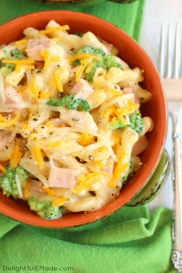 Ham Cheese & Broccoli Pasta Skillet Delightful E Made