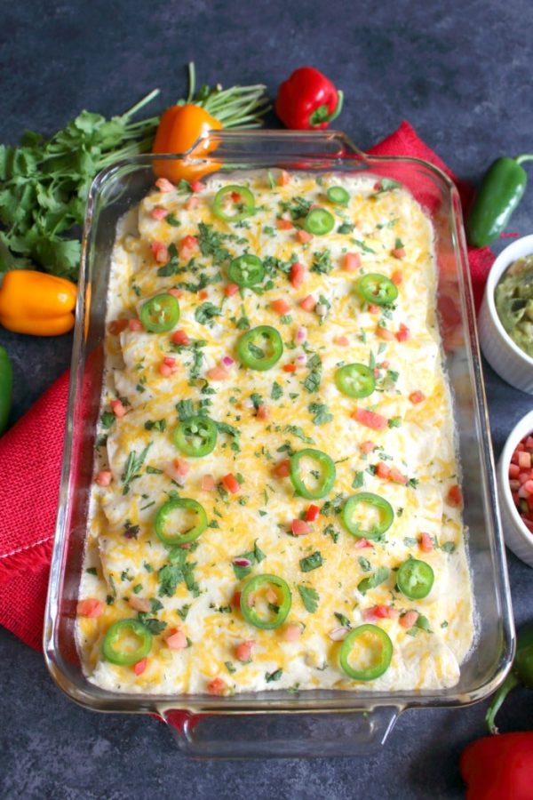 Sour Cream Shredded Chicken Enchiladas Delightful E Made
