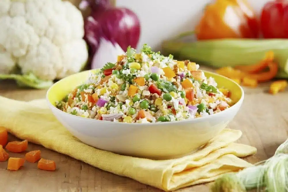 Cauliflower Rice Salad Delight GlutenFree
