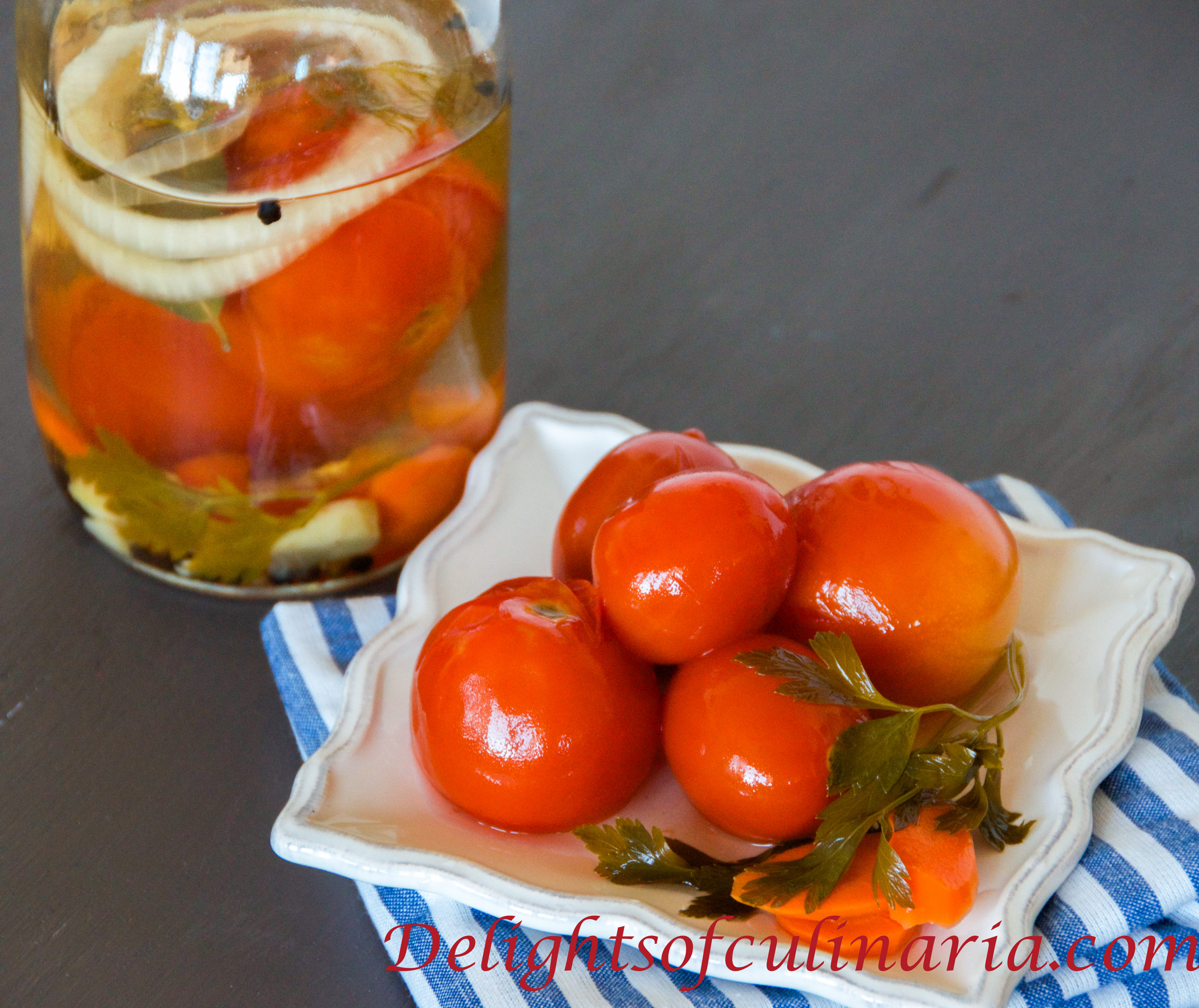 Pickled Tomatoes Delights Of Culinaria
