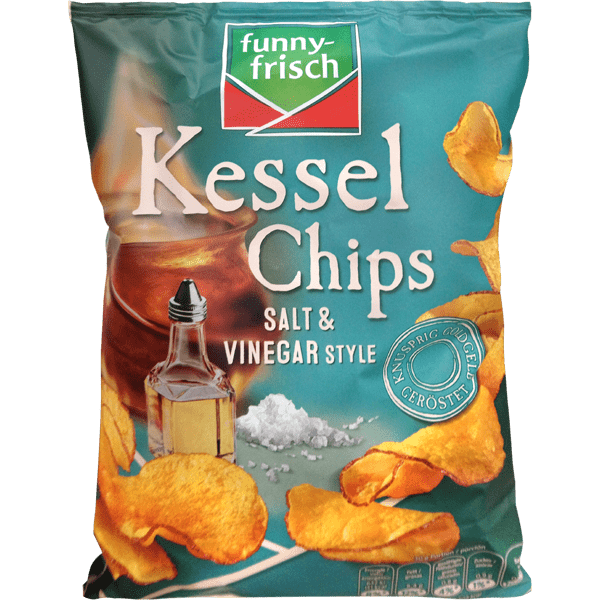 FunnyFrisch Kessel Chips Salt & Vinegar 120g German Foods