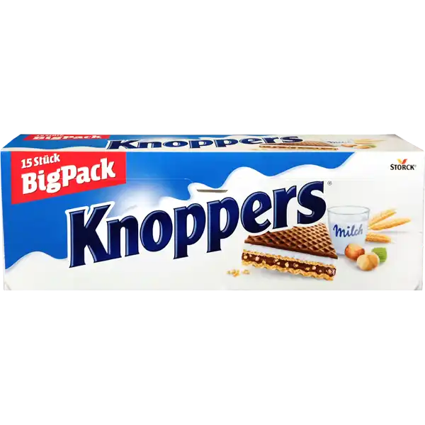 Storck Knoppers Hazelnut Wafers 15Pack German Foods