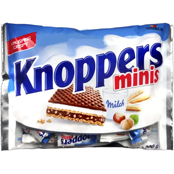 Knoppers Minis 200g to order from Germany German Sweets