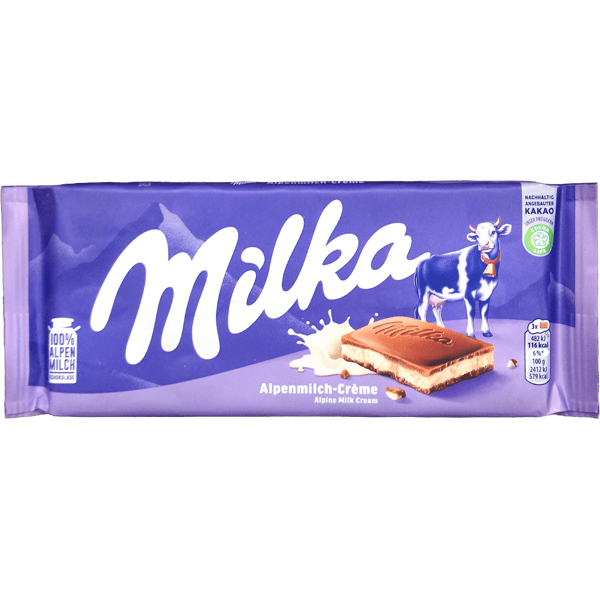 Milka Alpenmilchcrème Alpine Milk Cream 100g German Foods