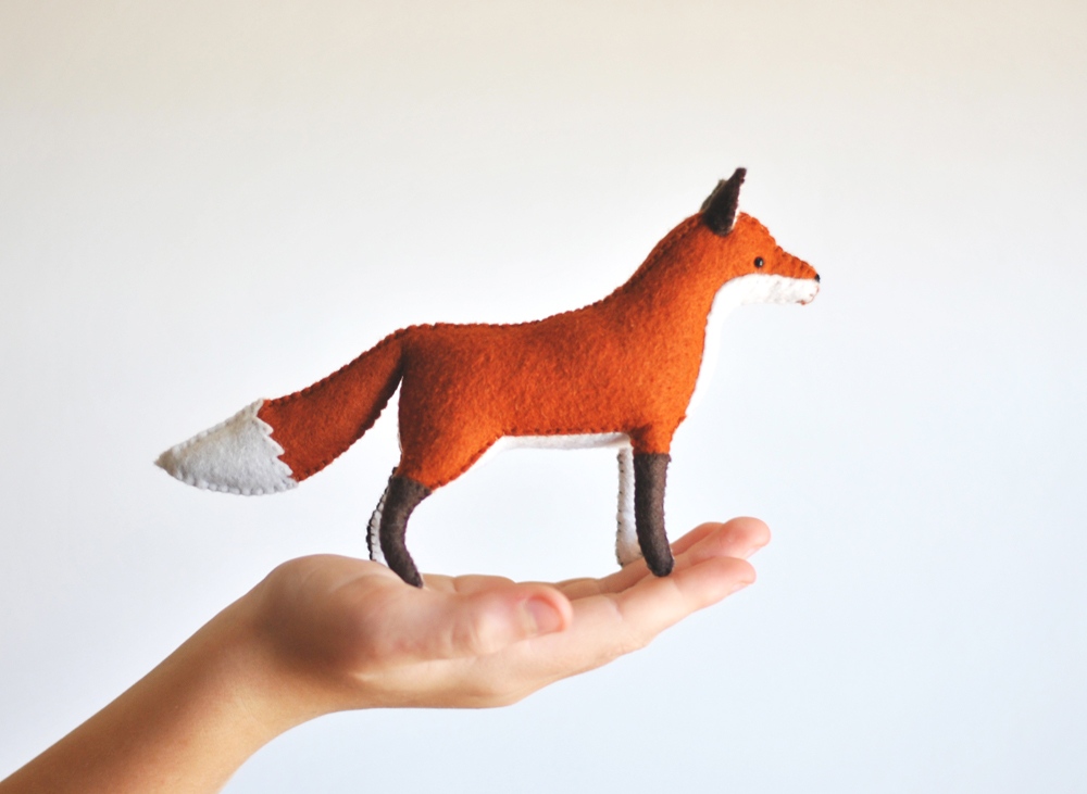 DIY Stuffed Fox Sewing Kit Make Your Own Felt Fox