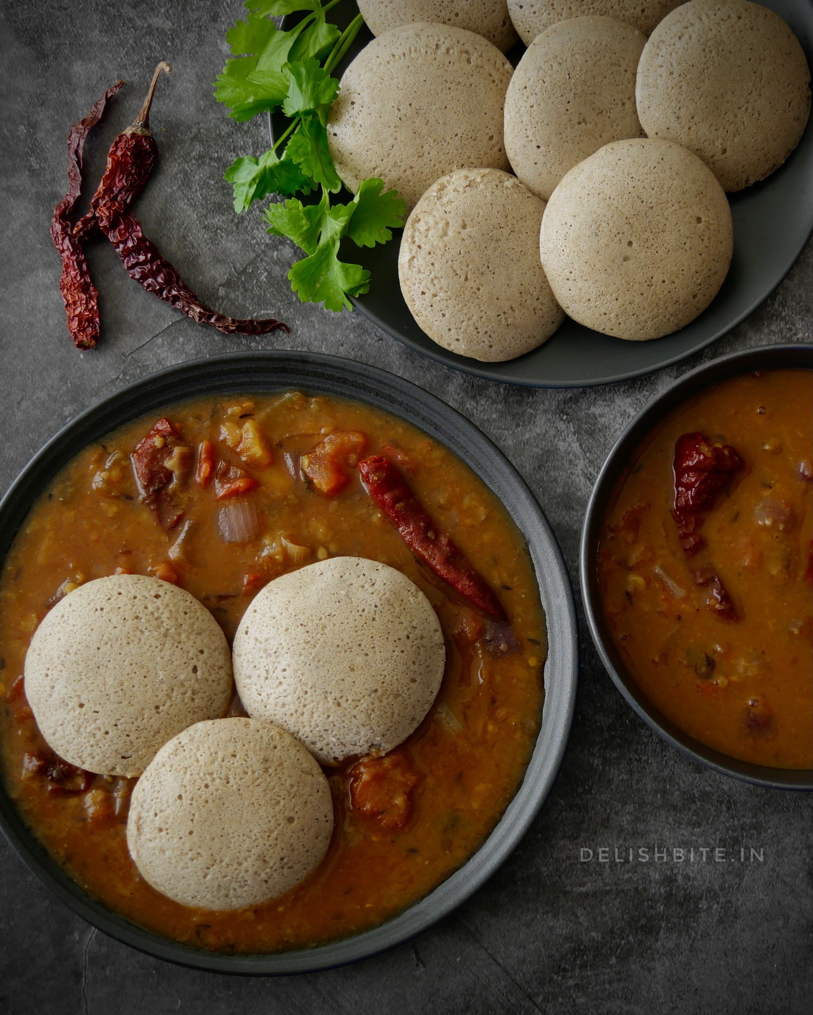 Gluten free Pearl Millet Idli Delishbite
