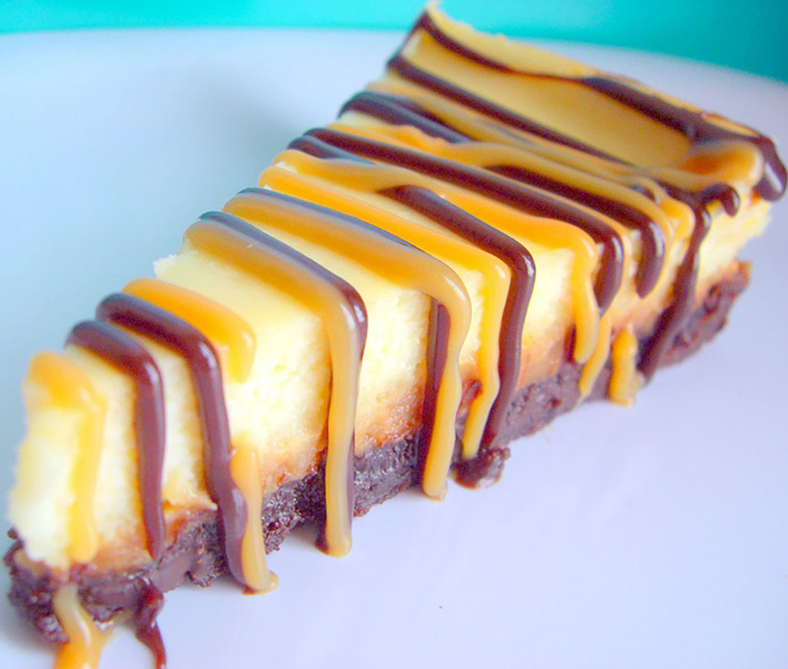 Brownie Caramel Cheesecake Delish Club
