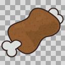 パックに入った豚ロース肉のイラスト（2カット） - イラストくん イラストアイコン】マンガ肉01 - ニコニ・コモンズ