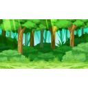 背景】暗い森の背景 | 七三ゆきのアトリエ イラスト素材配布サイト 森の背景イラスト【フリー素材あそび】 - ニコニ・コモンズ