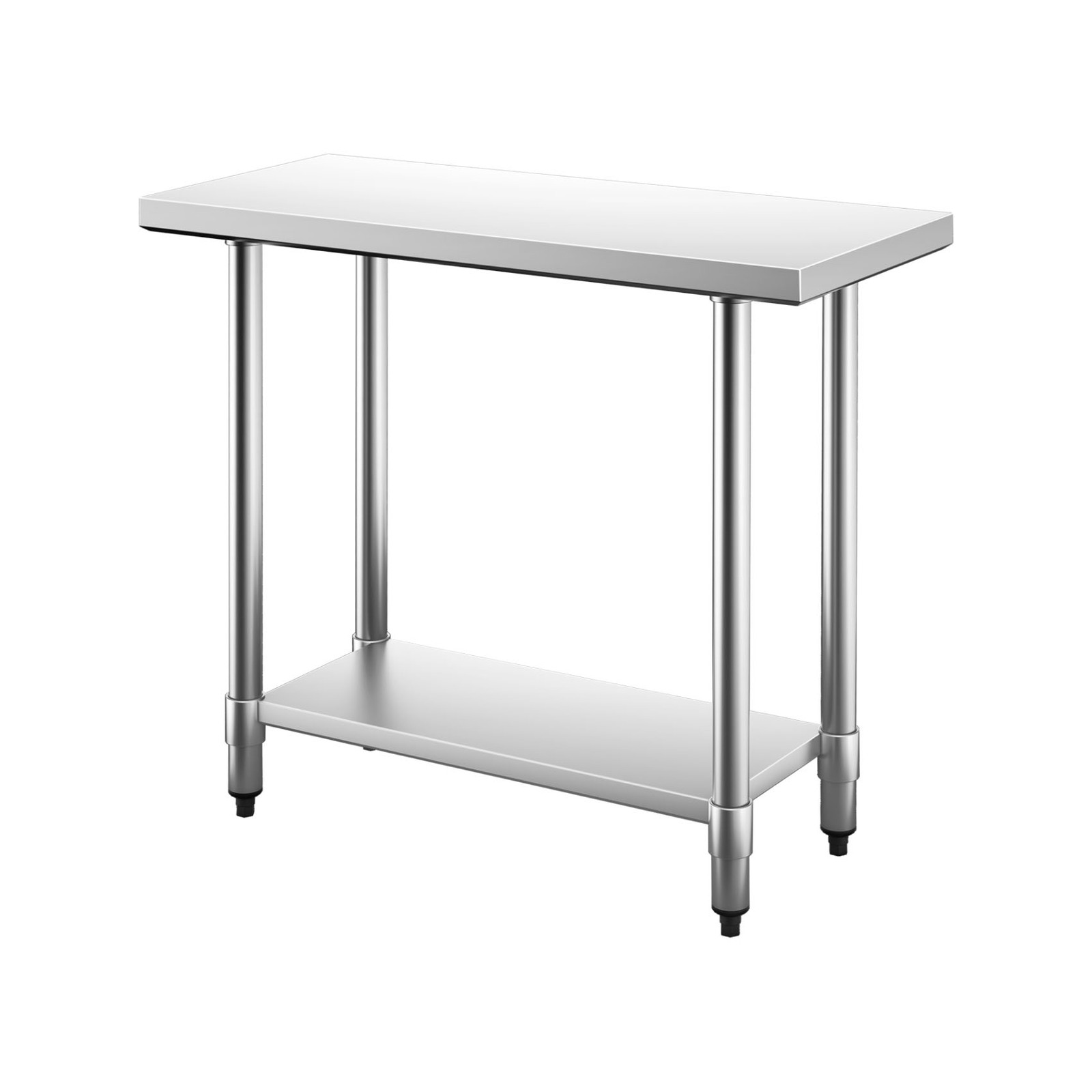 Costway Kitchen Work Bench Stainless Steel Food Prep Table Bunnings