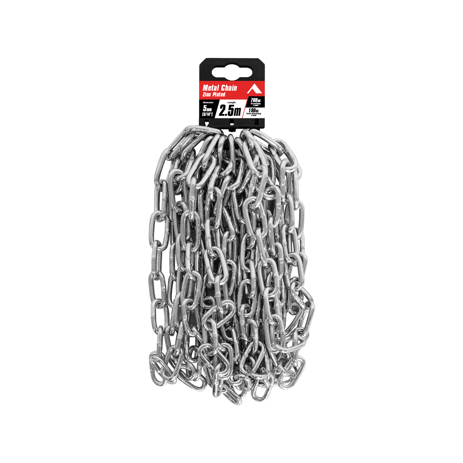 Pinnacle 5mm 3/16" x 2.5m Zinc Plated Chain Bunnings Australia