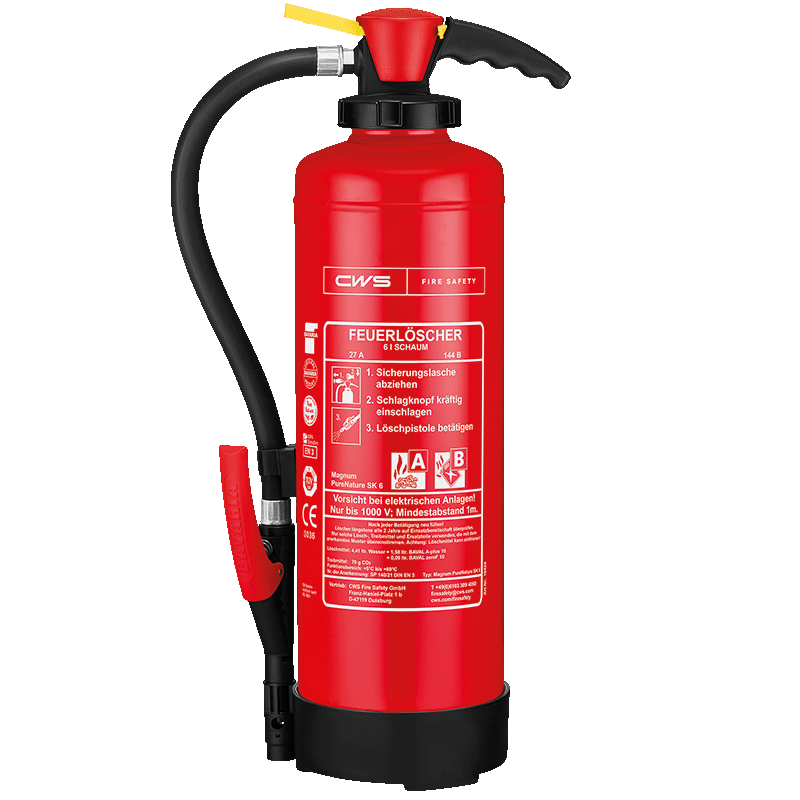 Fluorinefree foam extinguishers CWS