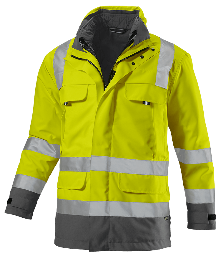 CWS Pro Line HighVis Parka High Vis Yellow/Darkgrey CWS
