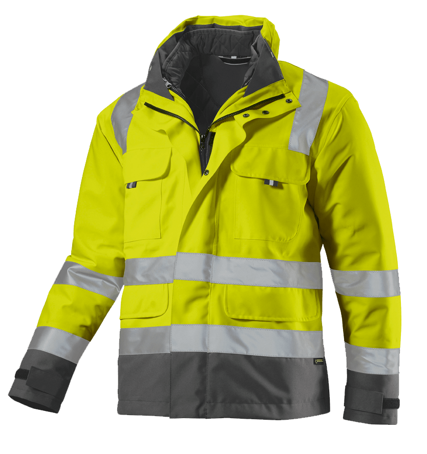 CWS Pro Line HighVis Parka High Vis Yellow/Darkgrey Short CWS