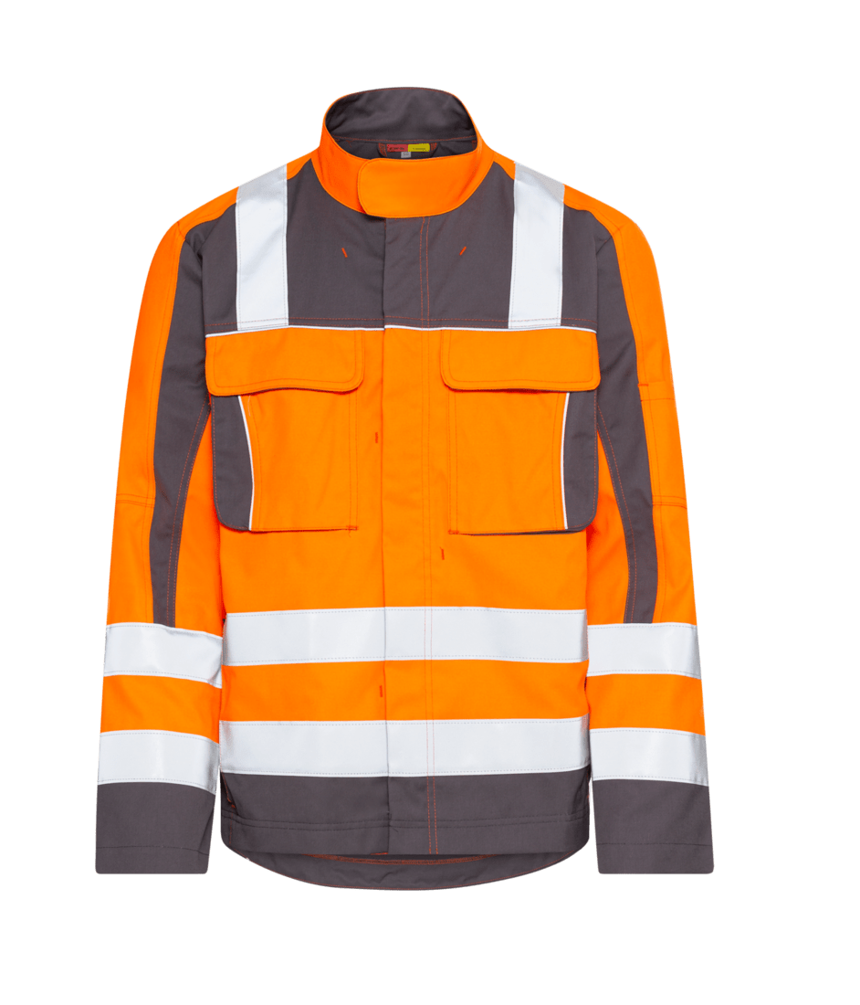 CWS Pro Line HighVis Work Jacket High Vis Yellow/Darkgrey CWS