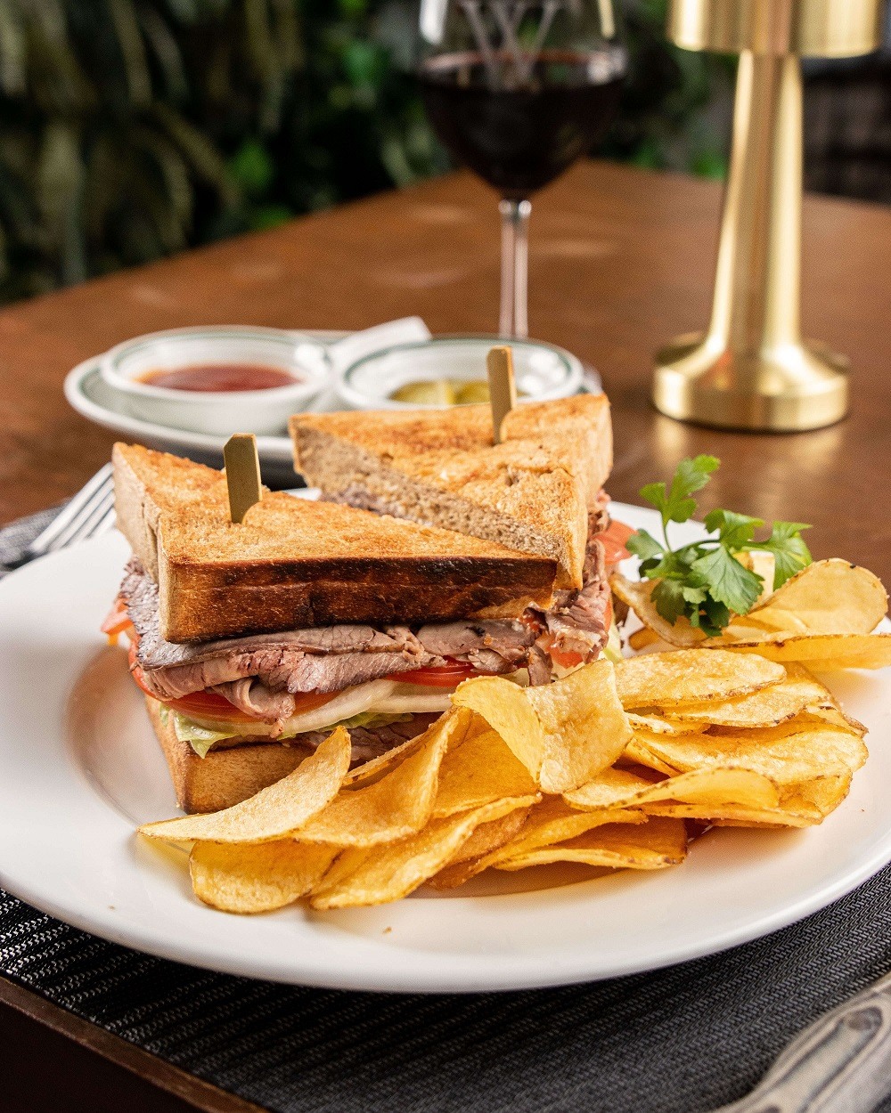 Roast Beef on Rye Wolfgang's Steakhouse by Wolfgang Zwiener