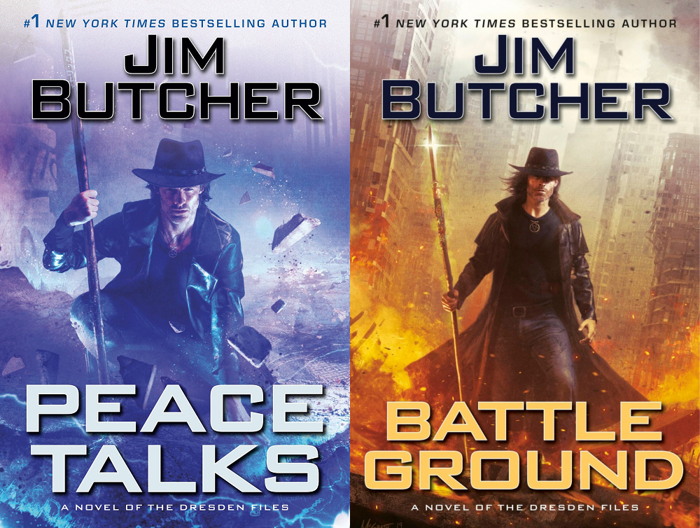 The Dresden Files, book 16 Peace Talks, et Book 17 Battle Ground de