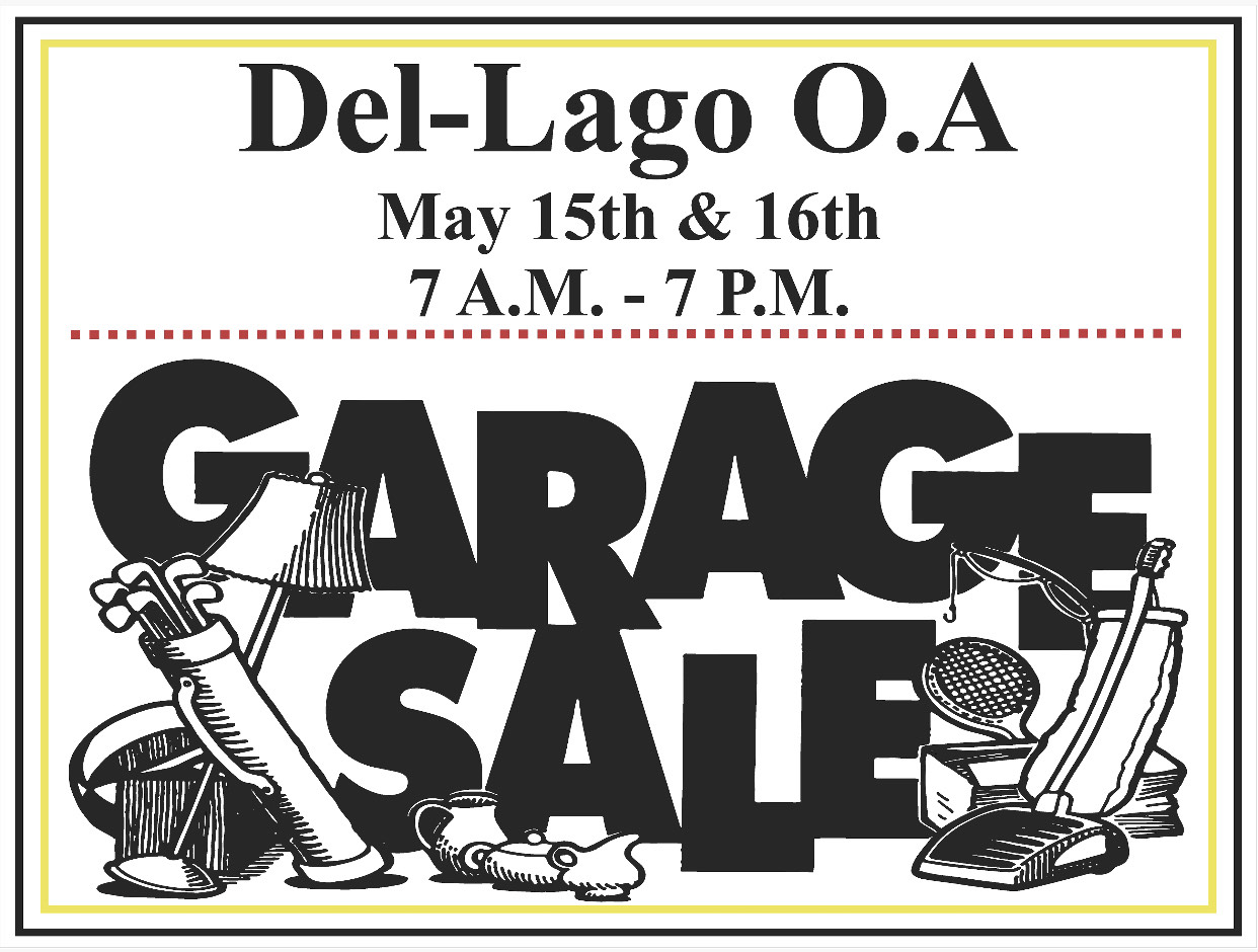 Community Garage Sale 2021 Del Lago Owners Association